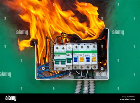 breaker did not trip with electrical box fire|bay power circuit breaker failure.